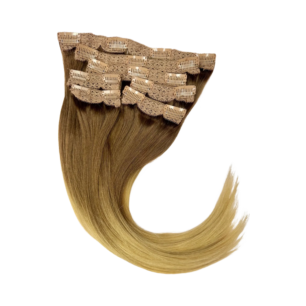 14” Clip-on 100% Human Hair #30/14