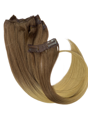 14” Clip-on 100% Human Hair #7/14