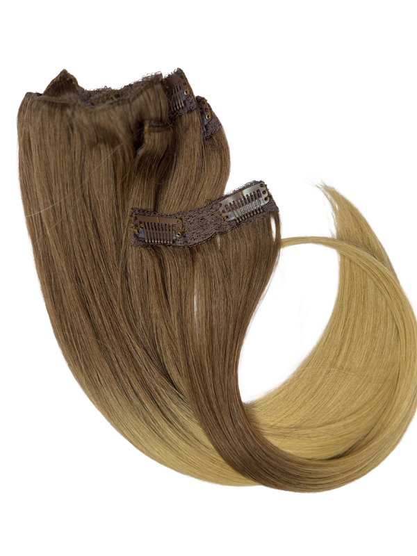 14” Clip-on 100% Human Hair #7/14