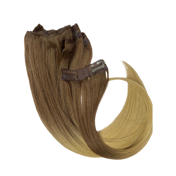 14” Clip-on 100% Human Hair #7/14