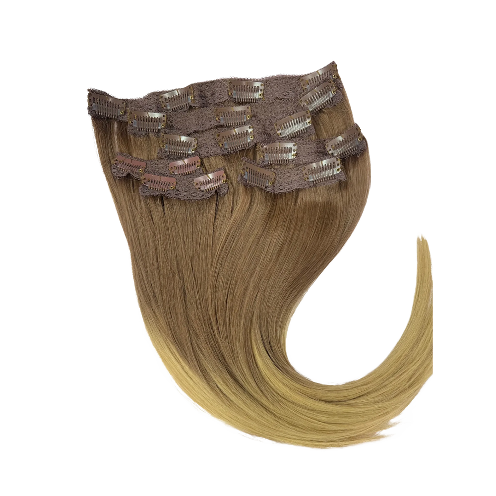 14” Clip-on 100% Human Hair #7/14