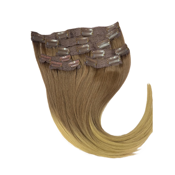 14” Clip-on 100% Human Hair #7/14