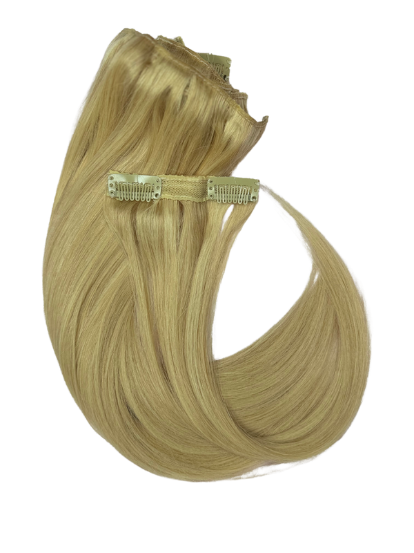 14” Clip-on 100% Human Hair #16/613