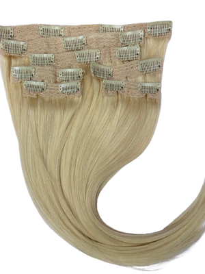 14” Clip-on 100% Human hair #613