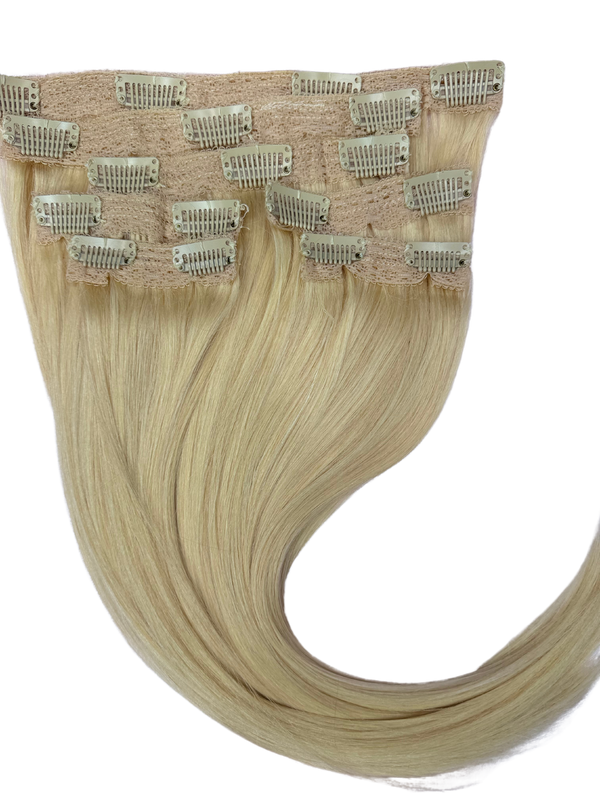 14” Clip-on 100% Human hair #613