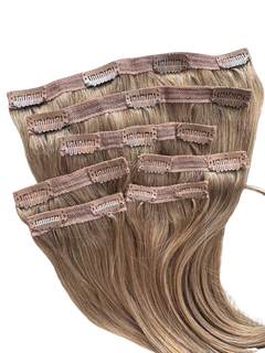 14” clip on 100% human hair #8
