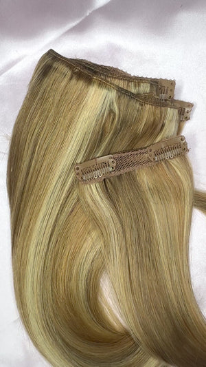 14” Clip-on 100% Human Hair #812