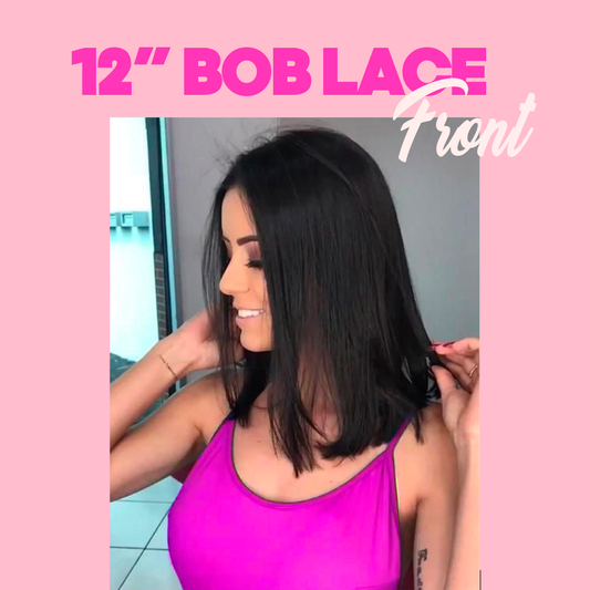 12” bob lace front